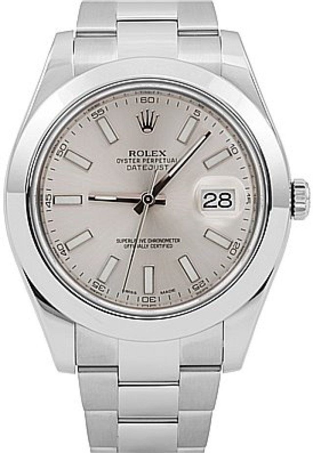 2014 Silver Rolex Datejust Ref. 116300