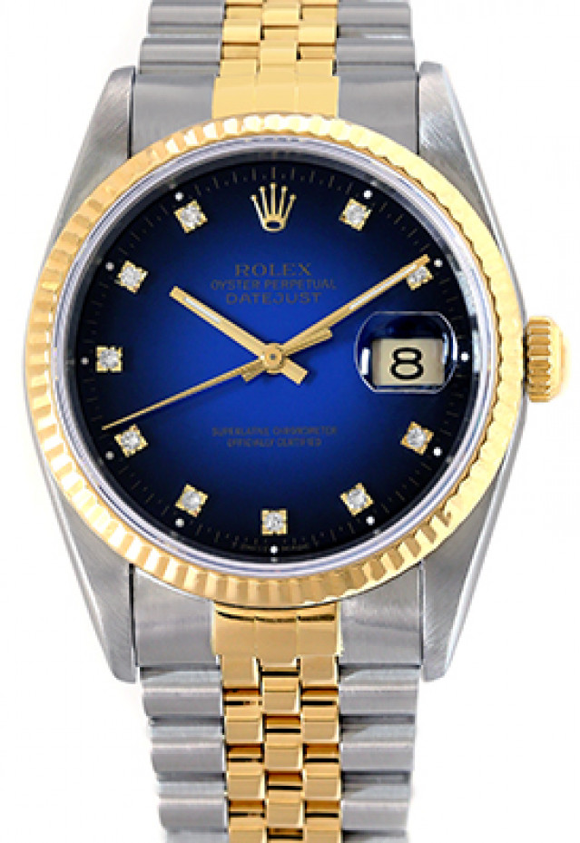 Rolex Datejust 16233 Gold & Steel with Diamonds