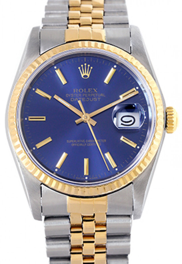 Used Rolex Datejust 16233 36 mm Blue