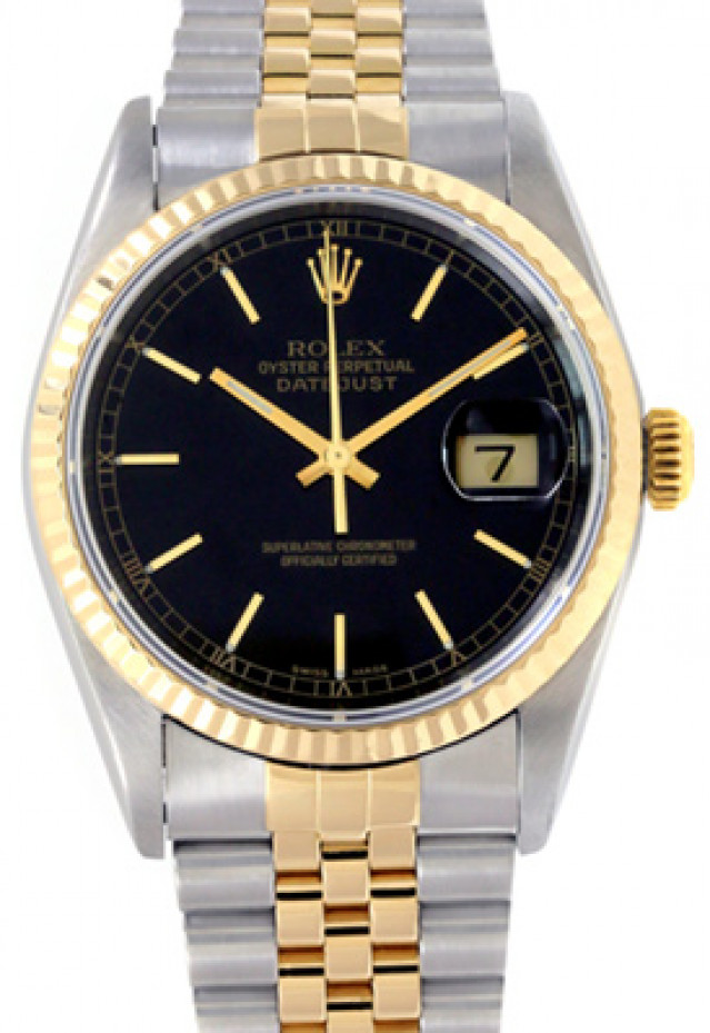 Rolex Datejust 16233 with Black Dial