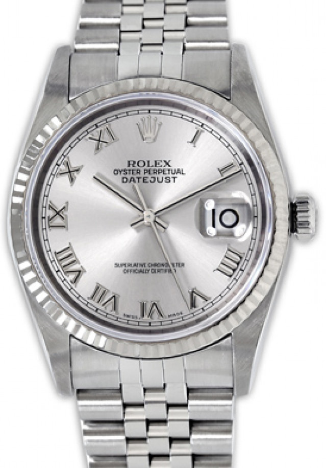 Rolex 16234 White Gold & Steel on Jubilee White with Rhodium Roman