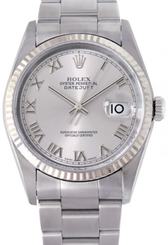 Rolex Datejust 16234 Steel with Silver Roman