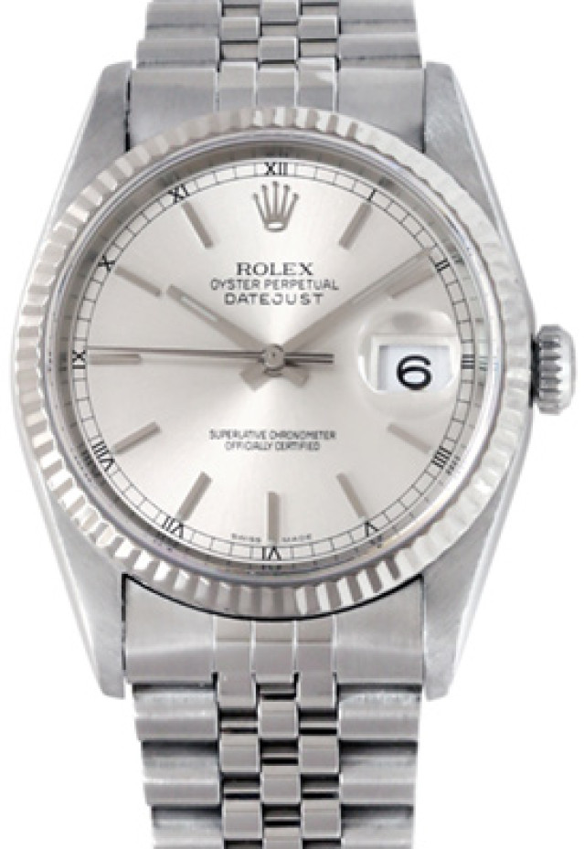 Rolex 16234 White Gold & Steel on Jubilee Steel with Silver Index