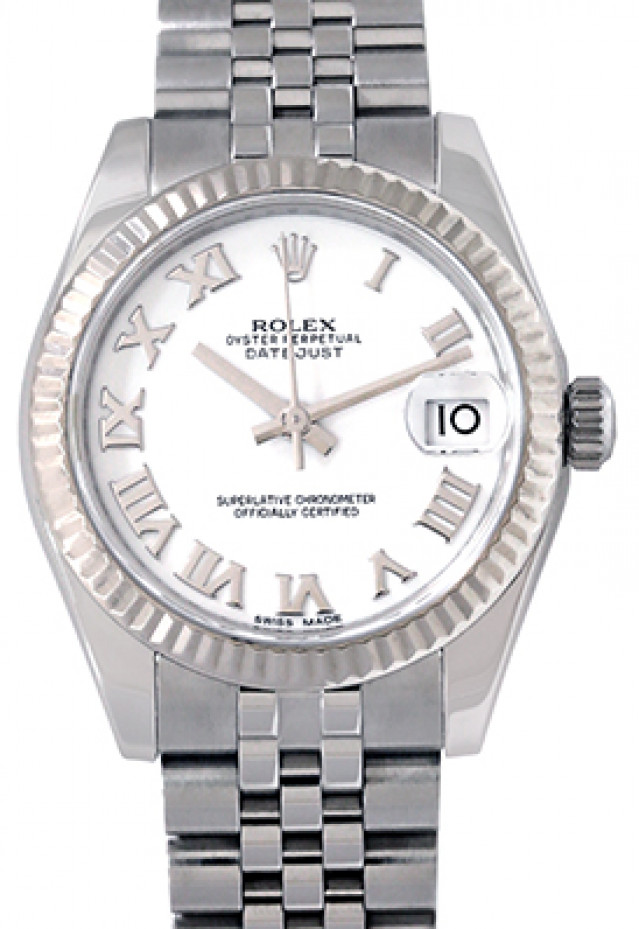 Rolex Datejust 178274 Steel with White Dial & Roman Markers