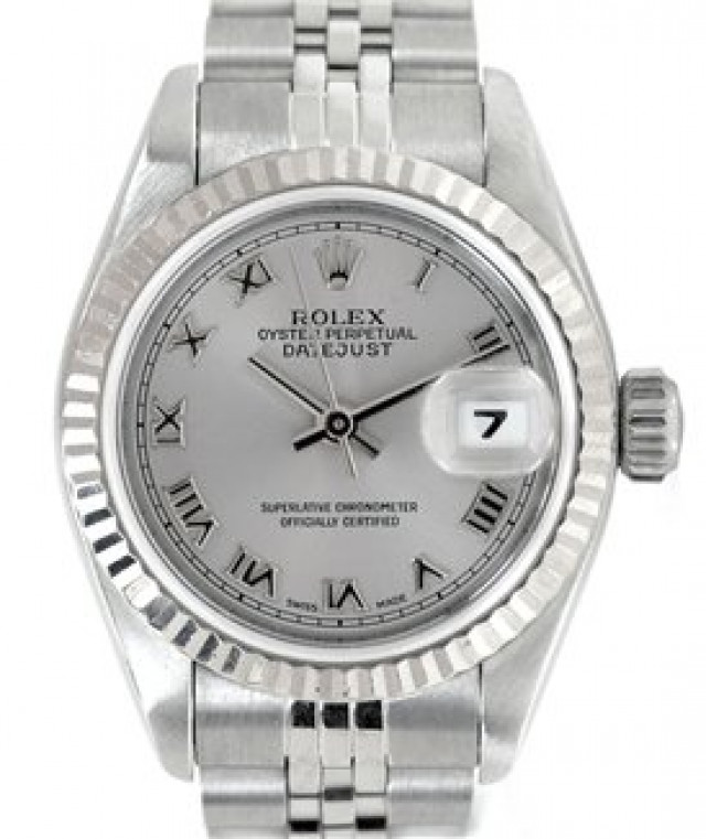Rolex 69174 White Gold & Steel on Jubilee Steel with Silver Roman