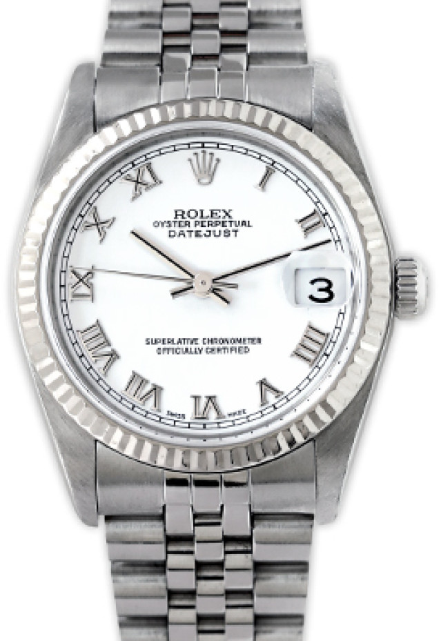 Rolex Datejust 78274 Steel with White Dial & Roman Markers