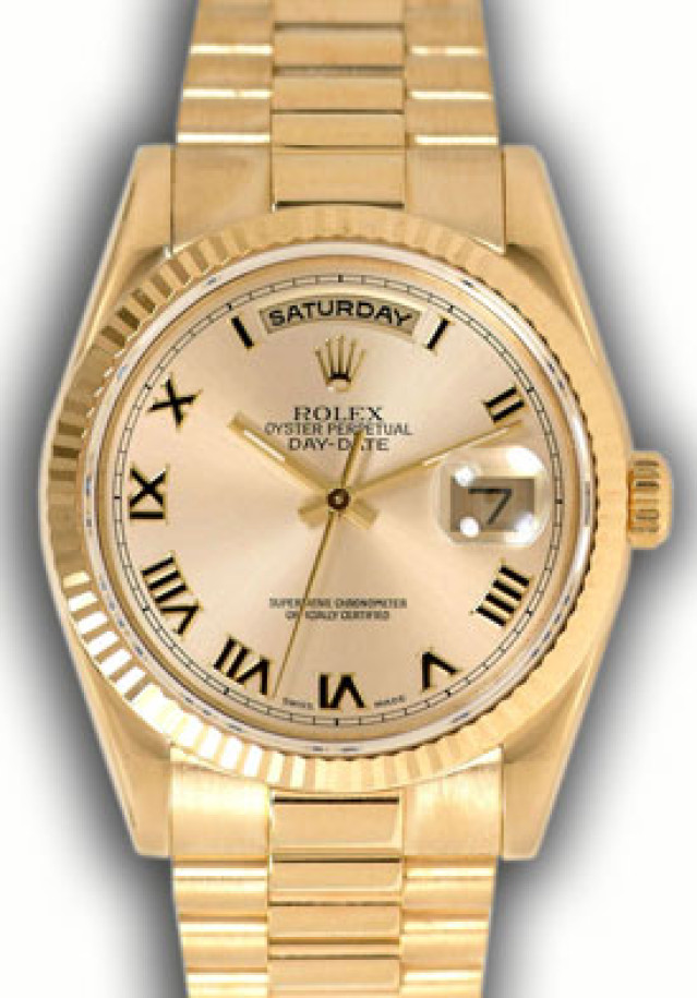 Rolex Day-Date 118238 Gold Champagne 2001