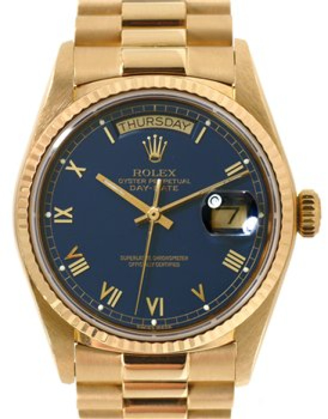 Rolex Day-Date 18038 Gold Blue