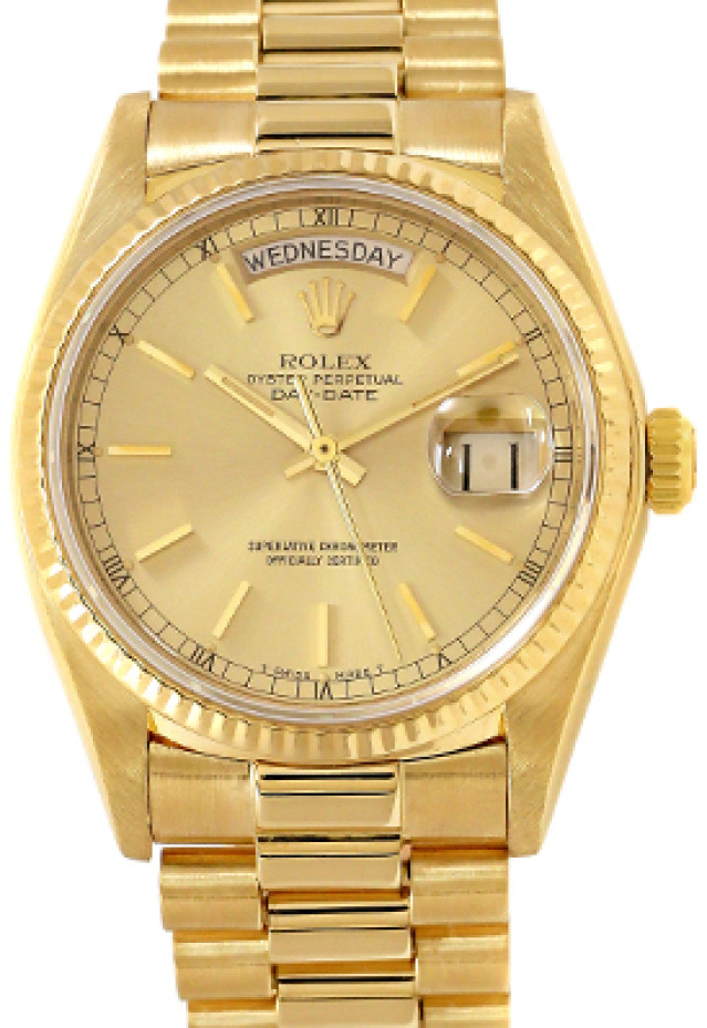 Rolex Day-Date 18038 Gold Champagne 1981