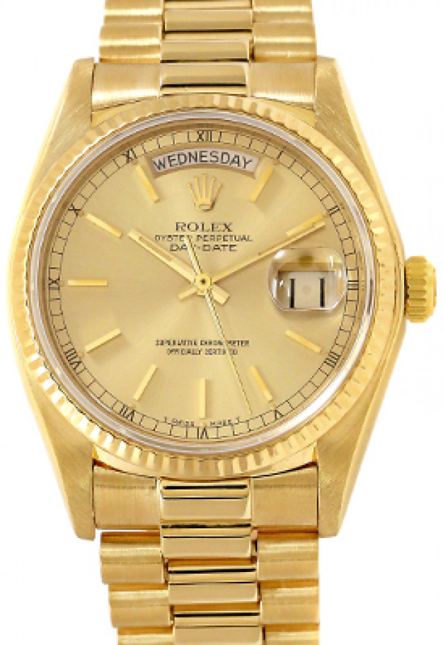 Rolex Day-Date 18038 Gold Champagne 1980