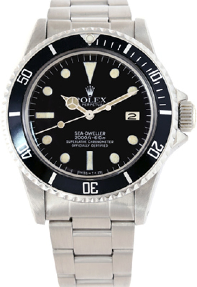 Rolex 1665 Steel on Oyster Black Double Red, Mark IV