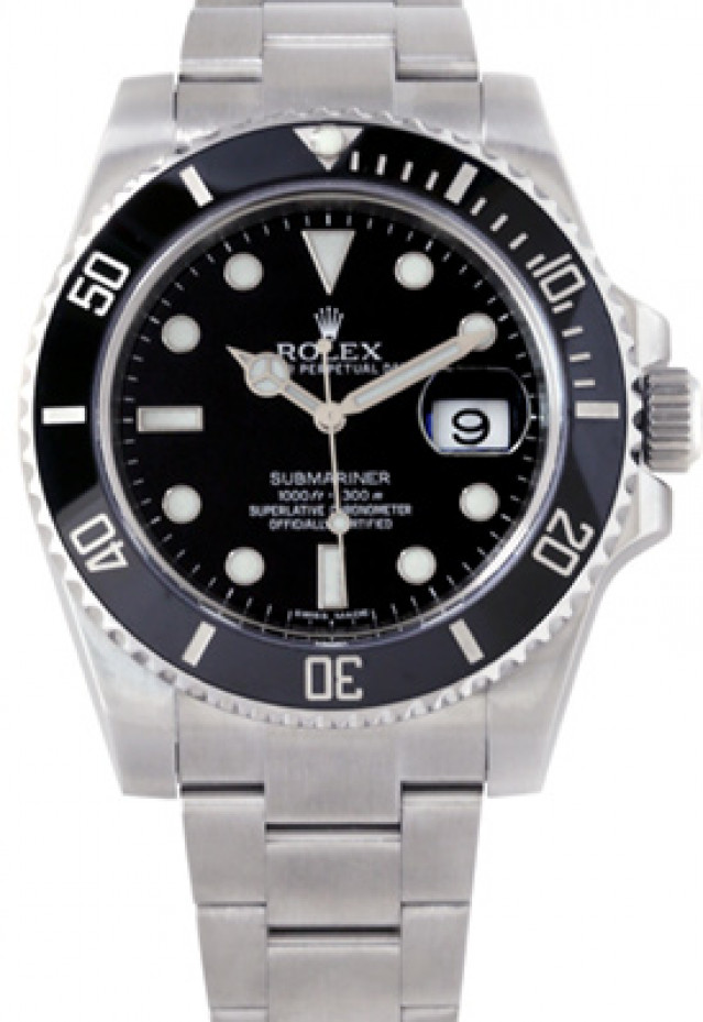 2012 Black Rolex Submariner Ref. 116610