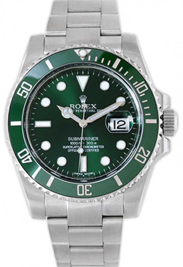 2016 Rolex Submariner 116610LV Green