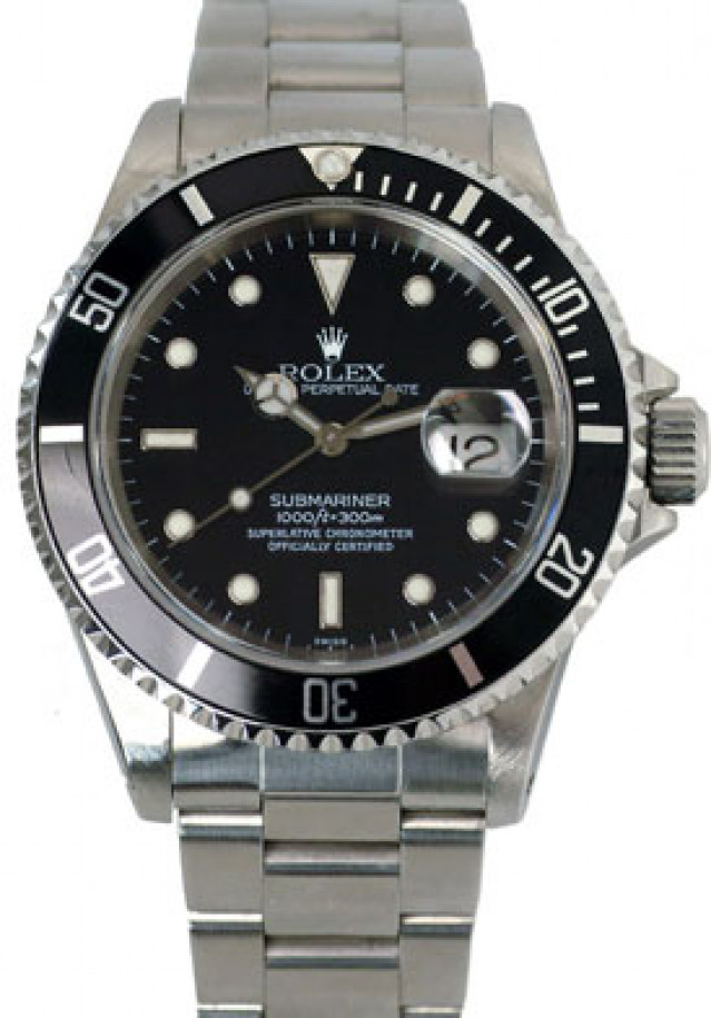 Rolex Submariner 16610 Black 1999 40 mm