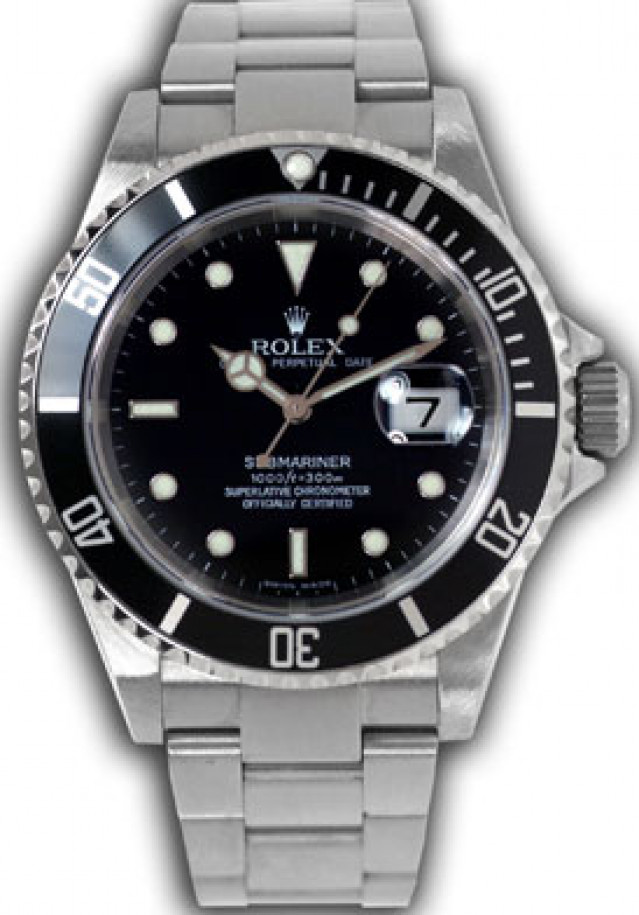 Used Rolex Submariner 16613 T Steel Black 2006