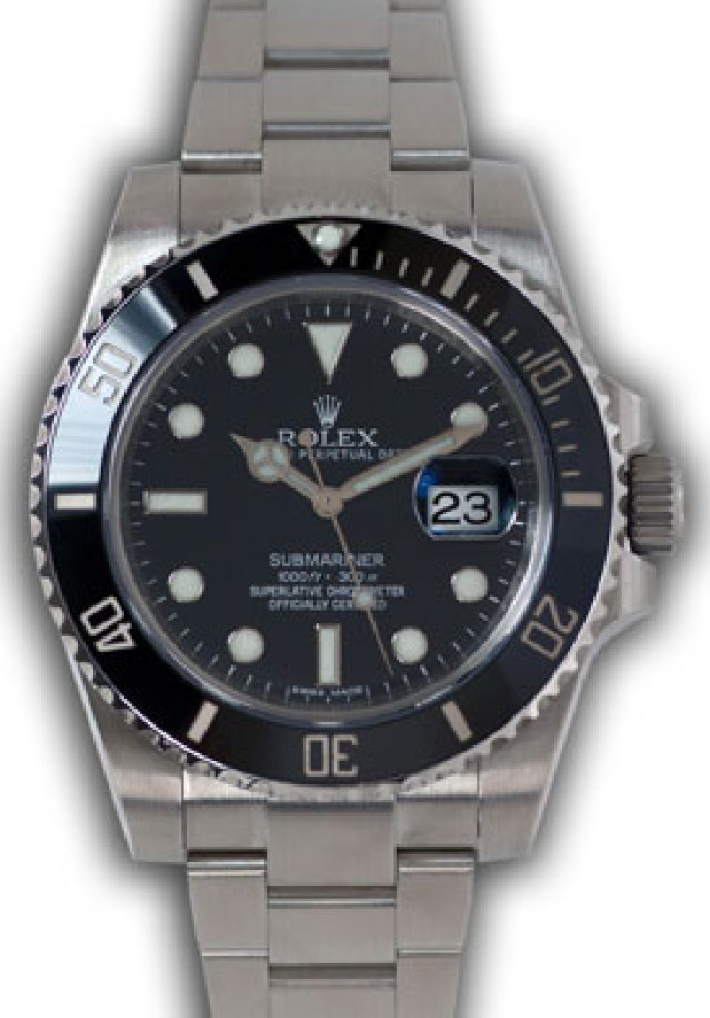 2011 Rolex Submariner 16610 Black