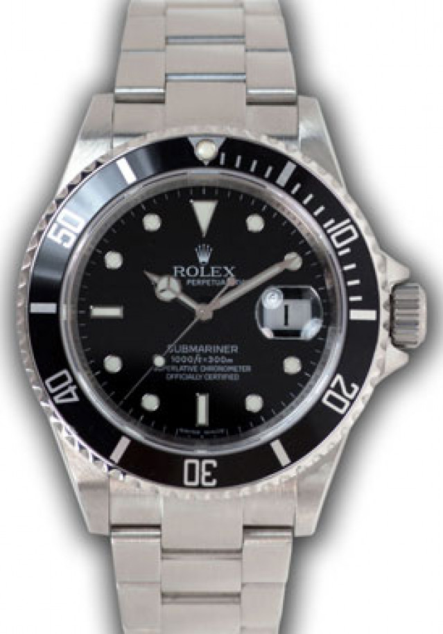 Rolex Submariner 16610 Black 2008 40 mm