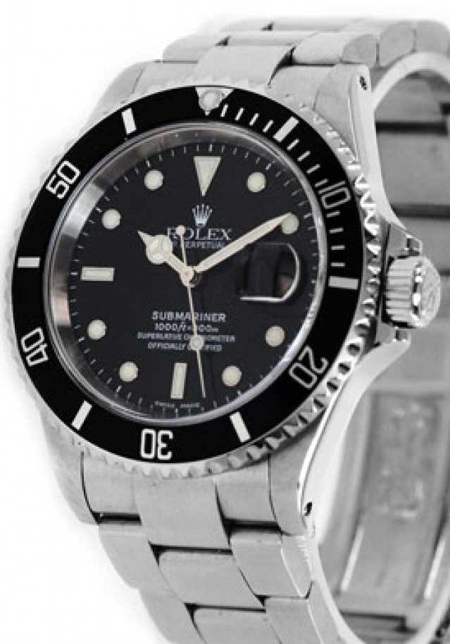 Rolex Submariner 16610 Black Steel 2003