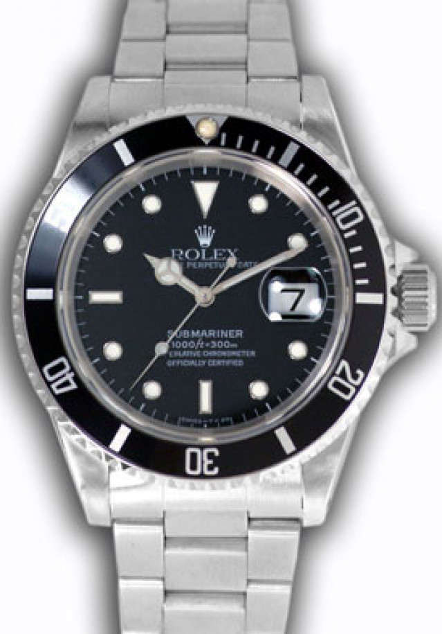 Rolex Submariner 16610 Tritium Steel 1998