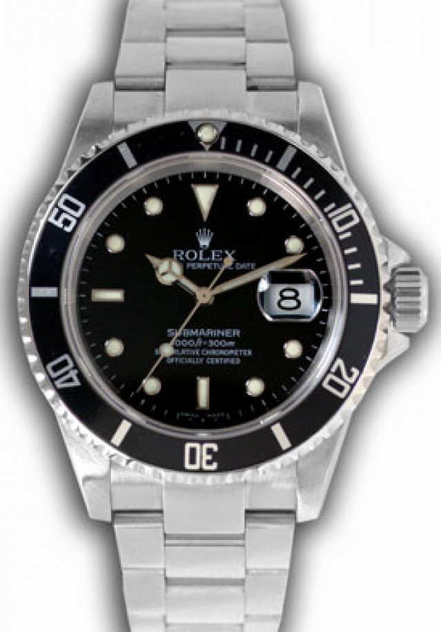 Used Rolex Submariner 16613 T Steel Black Oyster