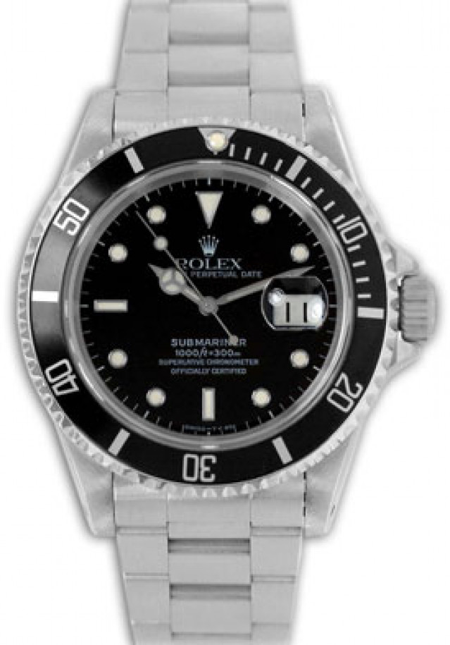 Rolex Submariner 16610 Tritium Steel 1991