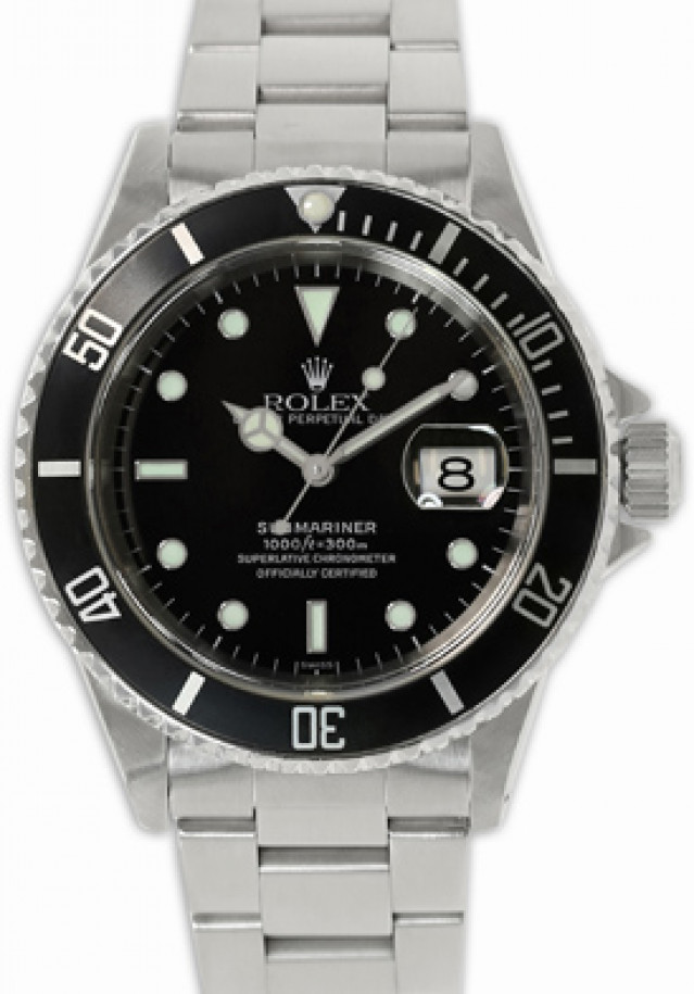 Rolex Submariner 16610 Black 1998 40 mm