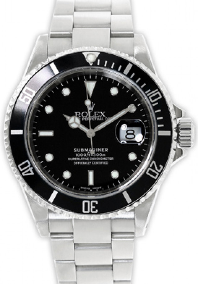 Rolex Submariner 16610 Black Steel 2002