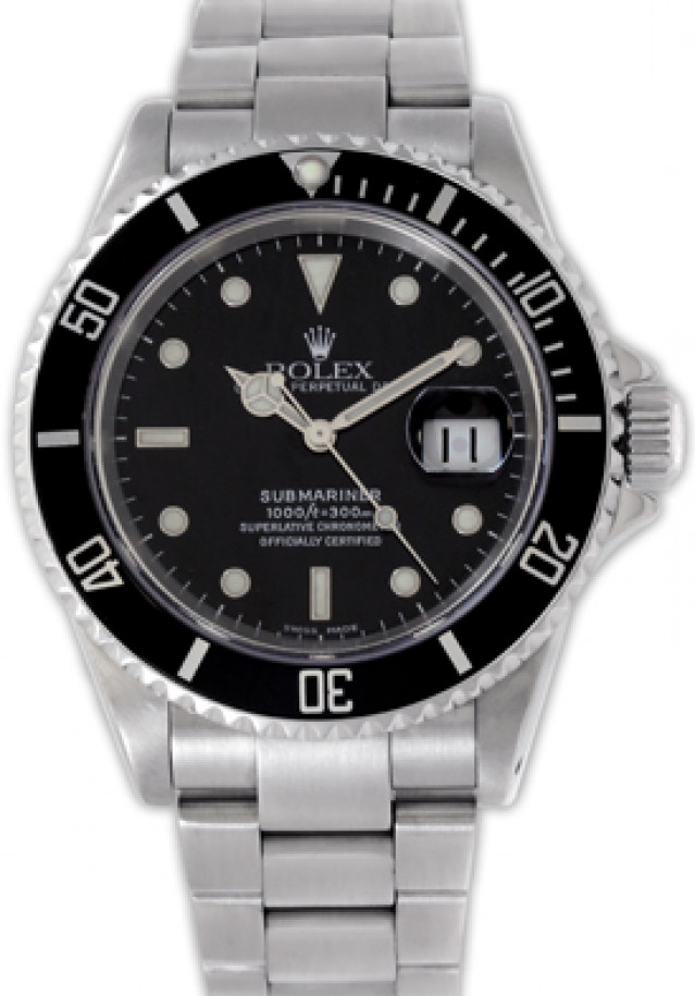 Rolex Submariner 16610 Black 3880