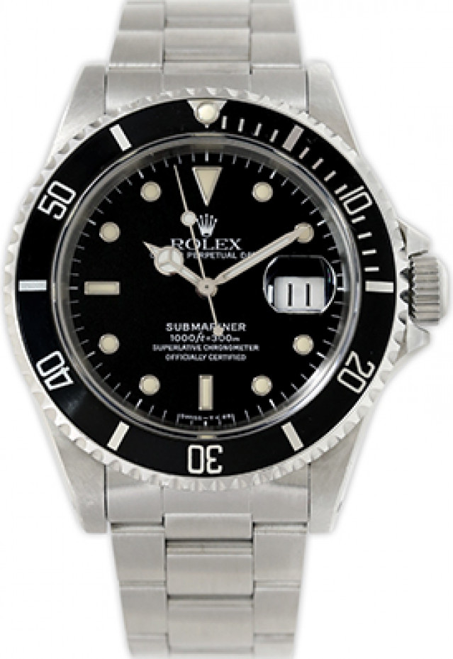 Used Rolex Submariner 16610 Tritium 1992