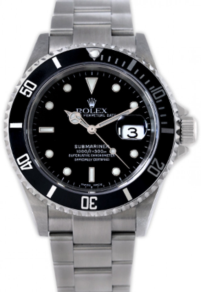 Rolex Submariner 16610 Black 2003 40 mm