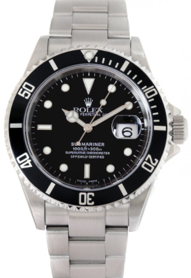 Rolex Submariner 16610 Black 2005 40 mm