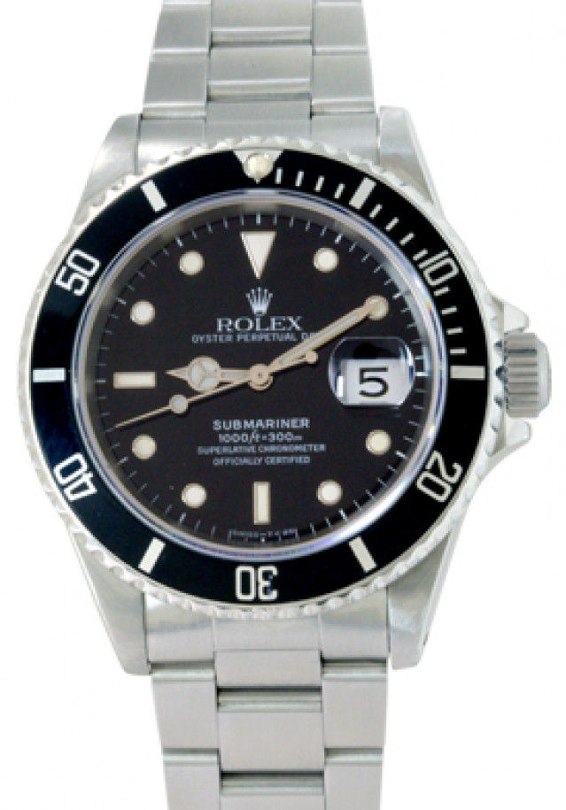 Rolex Submariner 16610 Tritium Steel 1995