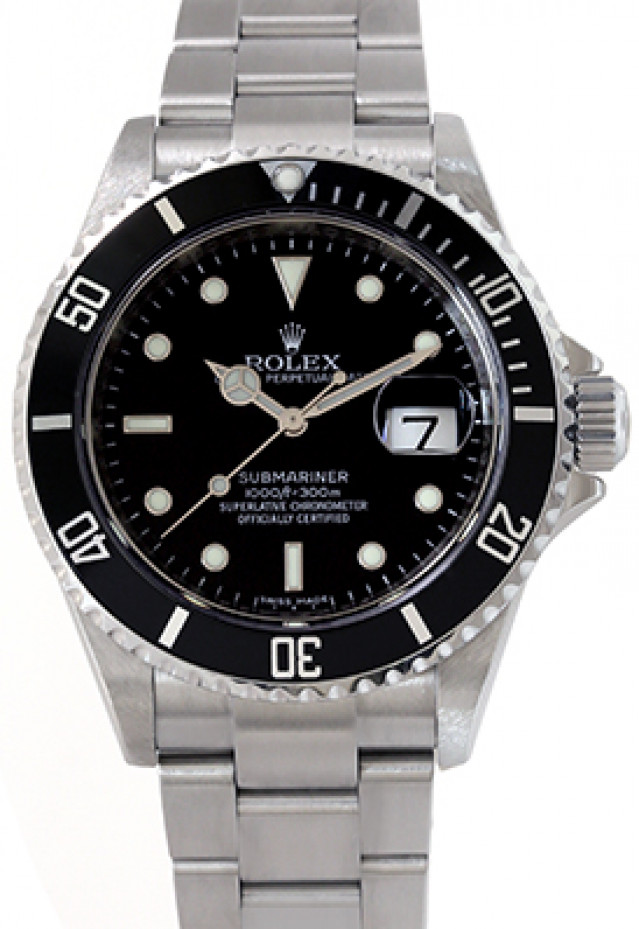 Rolex Submariner 16610 Black Steel 2010