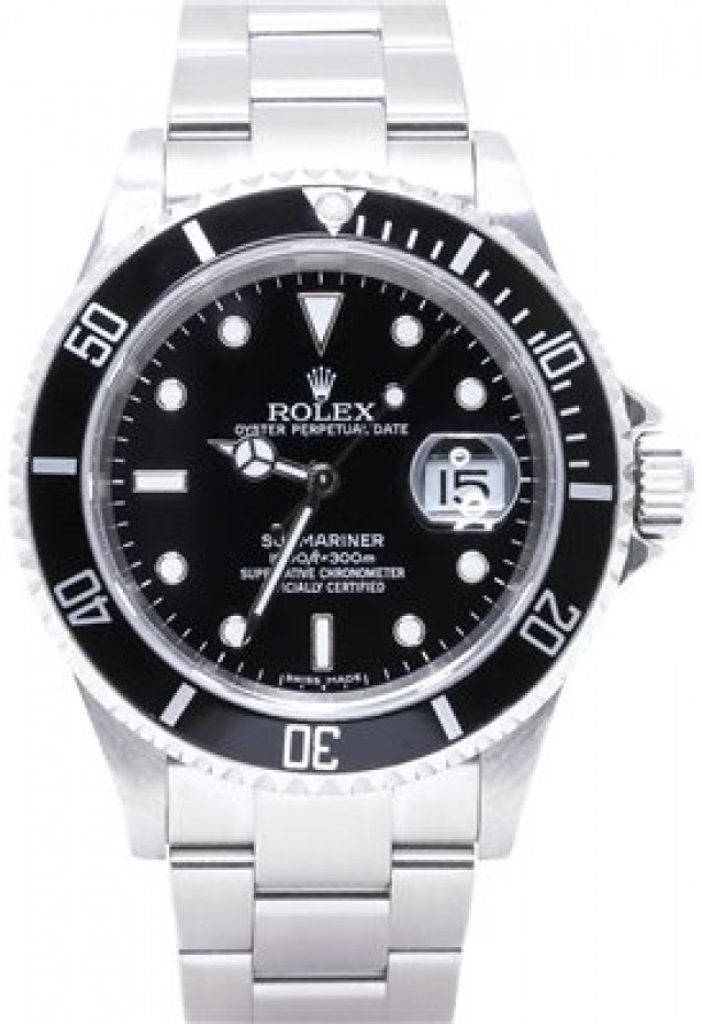 Used 40 mm Rolex Submariner 16610
