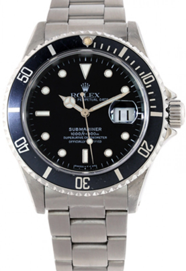 Rolex 16610 Steel with Black Bezel Submariner