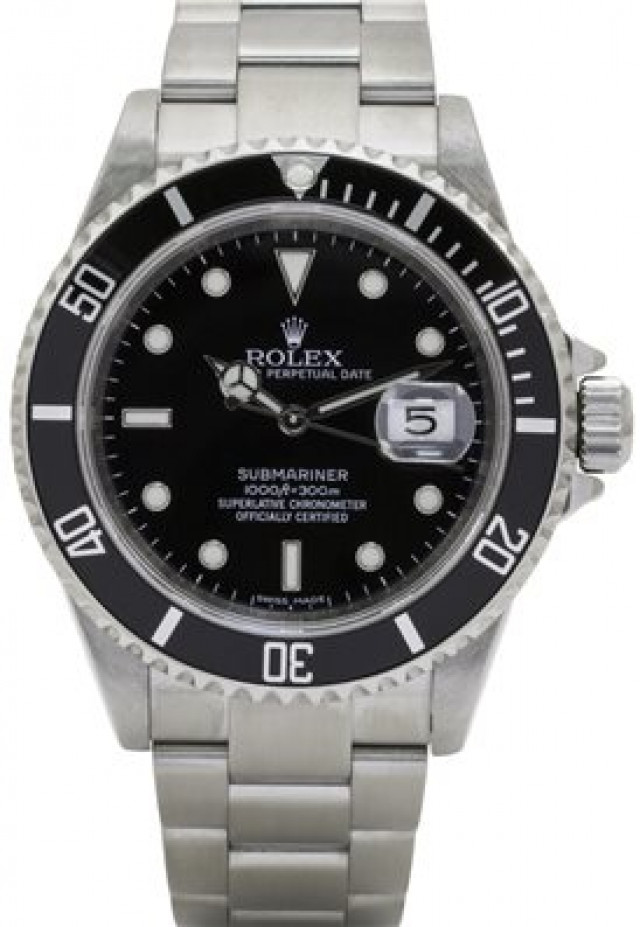 Waterproof Steel on Oyster Rolex Submariner 16610 40 mm
