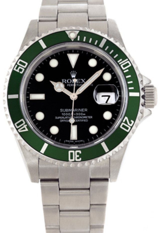 Steel on Oyster Rolex Submariner 16610LV 40 mm