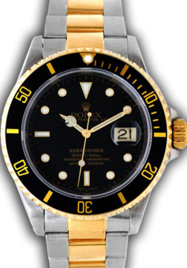 Rolex Submariner 16613 Two Tone Black Dial 1999