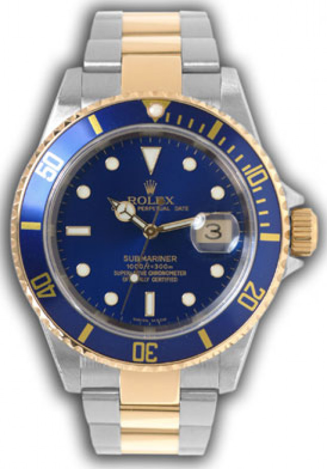 Rolex Submariner 16613 T Gold & Steel Blue 2005