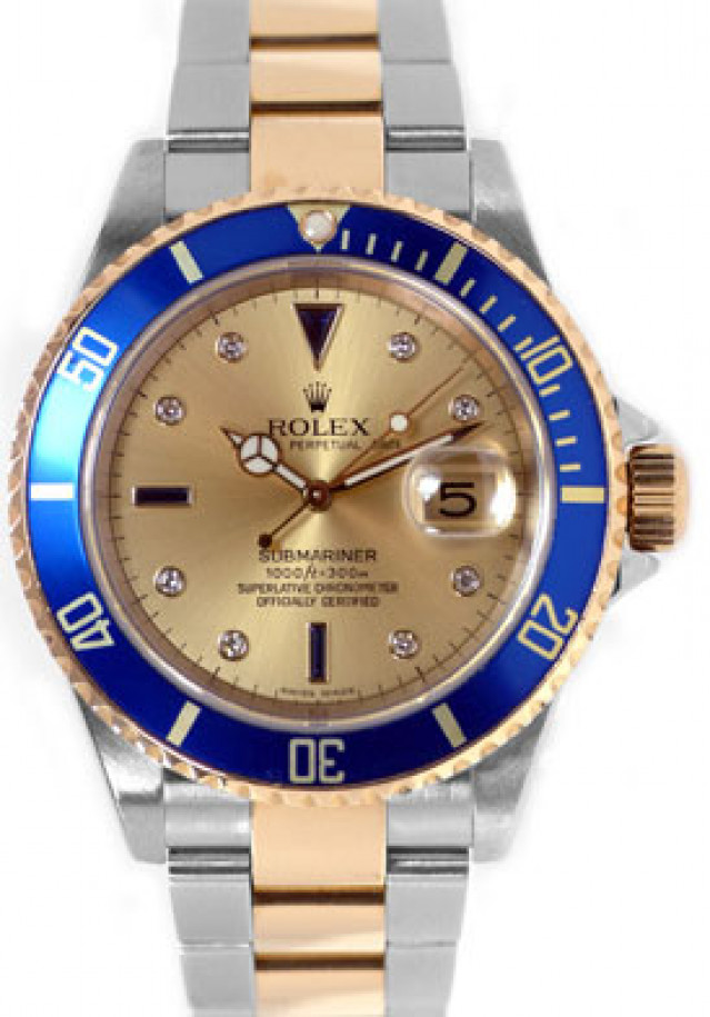 Diamond Rolex Submariner 16613 T