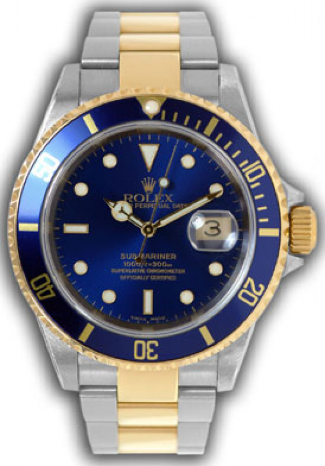 Rolex Submariner 16613 Gold & Steel 40 mm Serial P