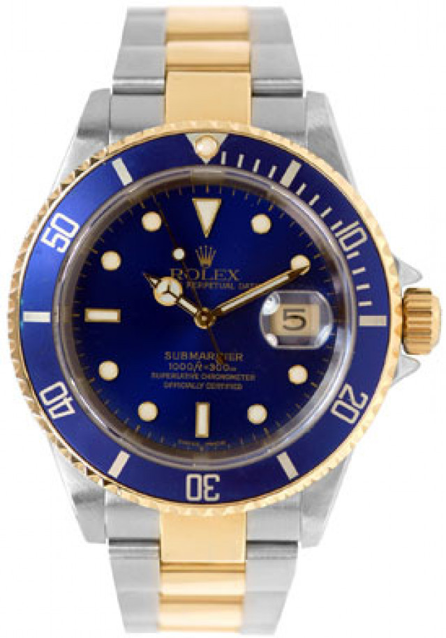 Used Rolex Submariner 16613 Gold & Steel 2001