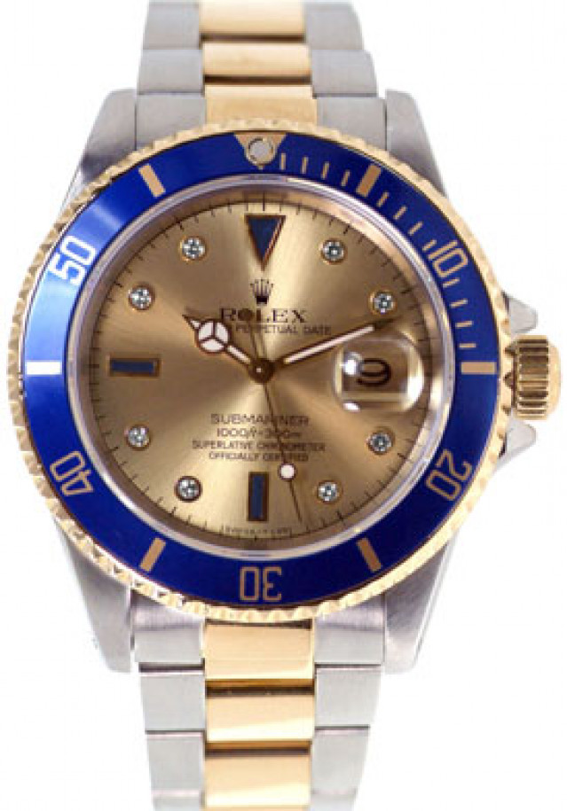 Diamond Rolex Oyster Perpetual Submariner 16613
