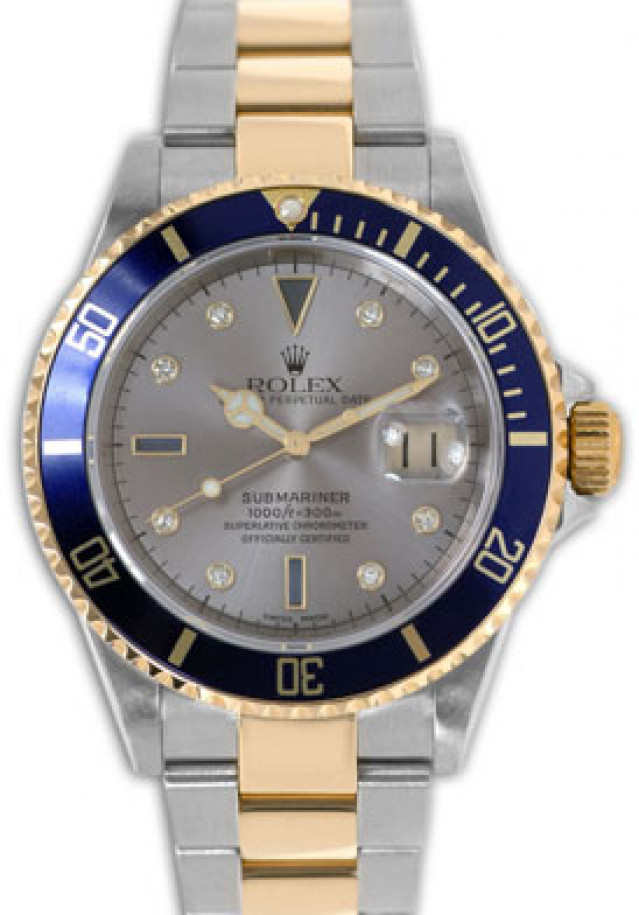 Used Rolex Submariner 16613 T with Diamonds