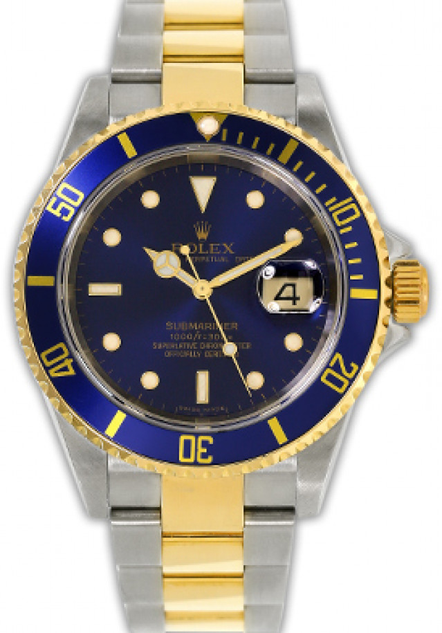 Rolex Submariner 16613 T Gold & Steel Blue 2006