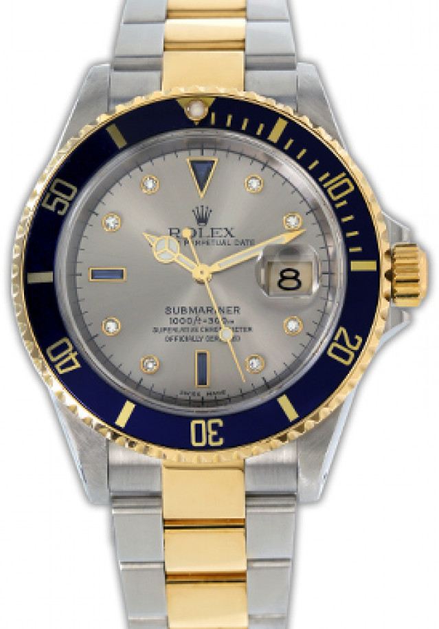 Rolex Submariner with Diamonds Ref 16613