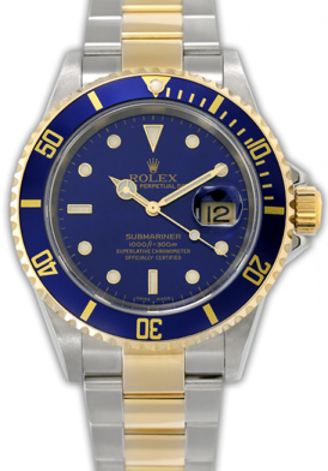Rolex Submariner 16613 T Gold & Steel Blue 2010