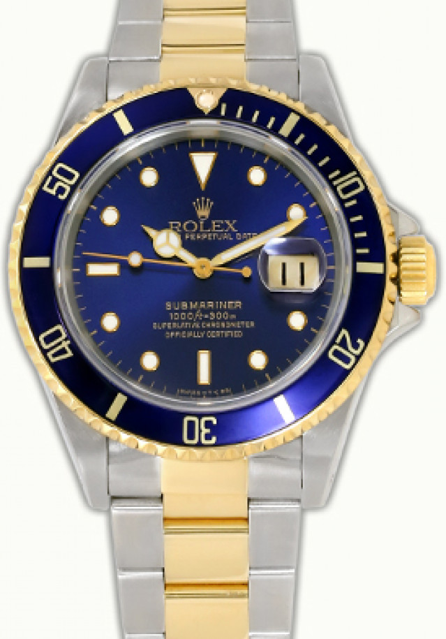 Used Rolex Submariner 16613 Gold & Steel 1996