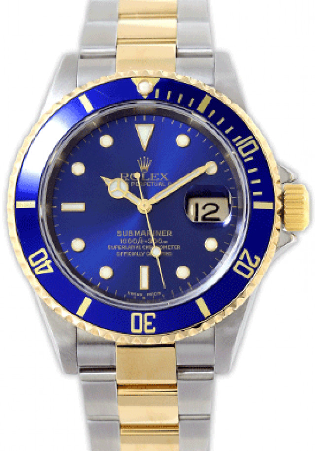 Rolex Submariner 16613 T Gold & Steel Blue 2004