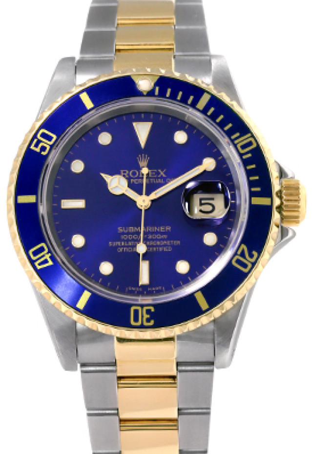 Blue Rolex Submariner 16613 Serial S 1993